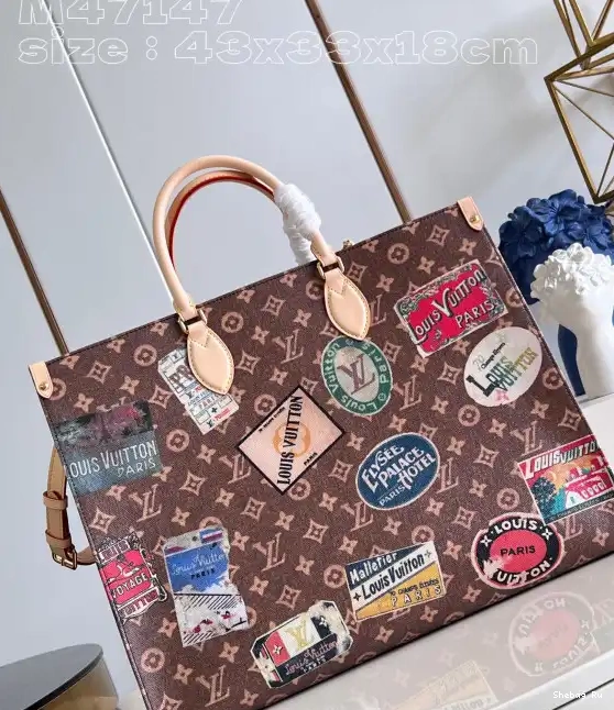 Voyage BAG-43*33*18.5cm VUITTON TOTE ONTHEGO LOUIS 0514